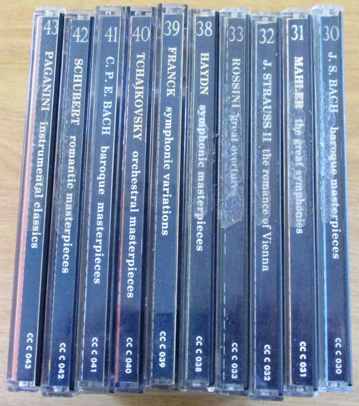 WHOLESALE LOT: THE CLASSICAL COLLECTION 30 31 32 33 38 39 40 41 42 43 10 CDs [classical box 4]