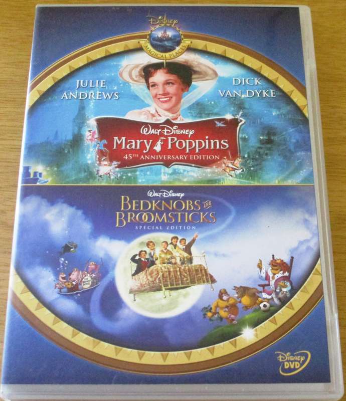 WALT DISNEY: MARY POPPINS + BEDKNOBS and BROOMSTICKS  2xDVD [Box Set Shelf]