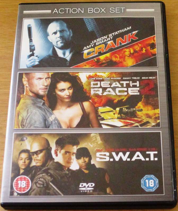CRANK + DEATH RACE + S.W.A.T. 3xDVD [Box Set Shelf]