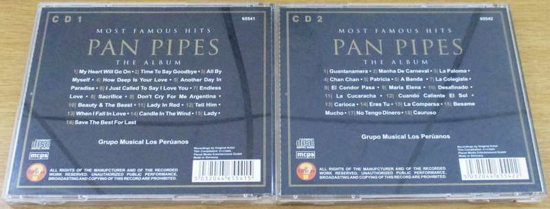 PAN PIPES Most Famous Hits The Album 2xCD [classical box 4]