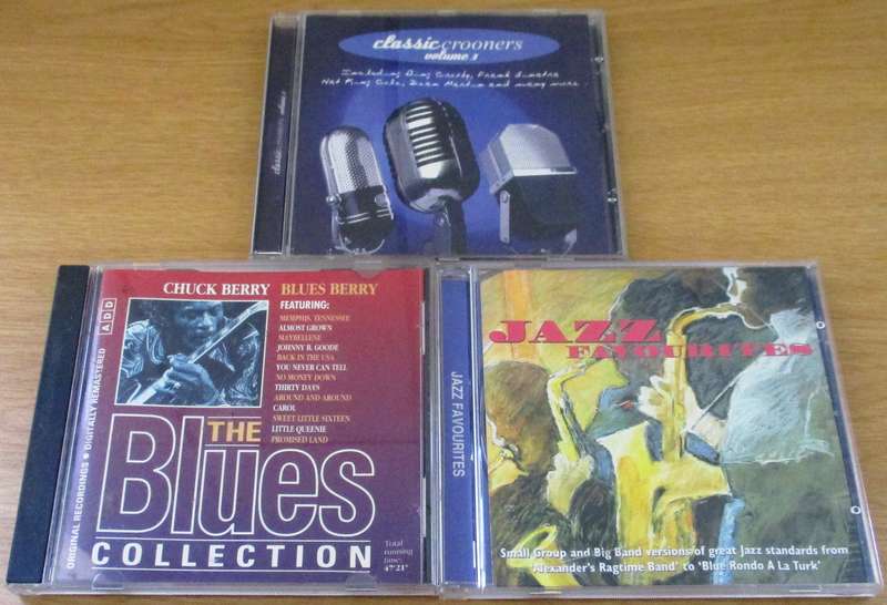 CLASSIC CROONERS Volume 3 + JAZZ FAVOURITES + CHUCK BERRY BLUES COLLECTION CDs [classical box 4]