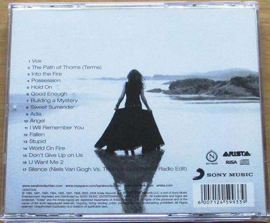 SARAH McLACHLAN Closer The Best of CD [Gx36]