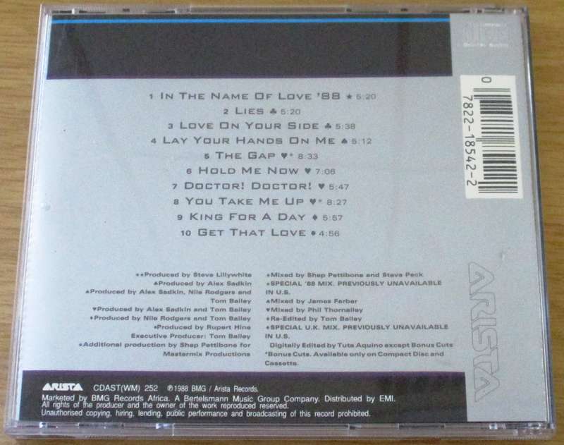 THE THOMPSON TWINS The Best of / Greatest Mixes  CD