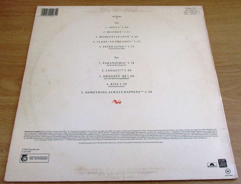 THE ART OF NOISE The Best of South African Pressing LP VINYL Record