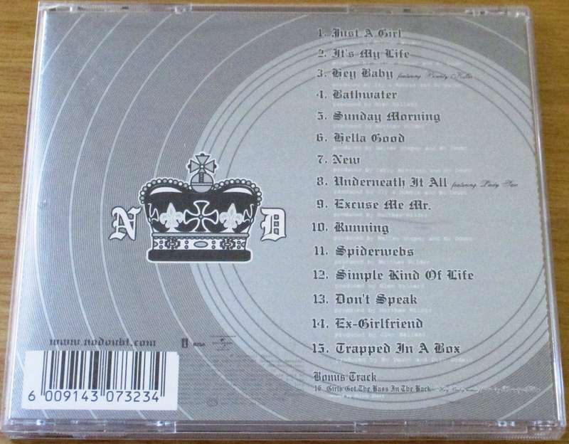 NO DOUBT The Singles 1992-2003 CD
