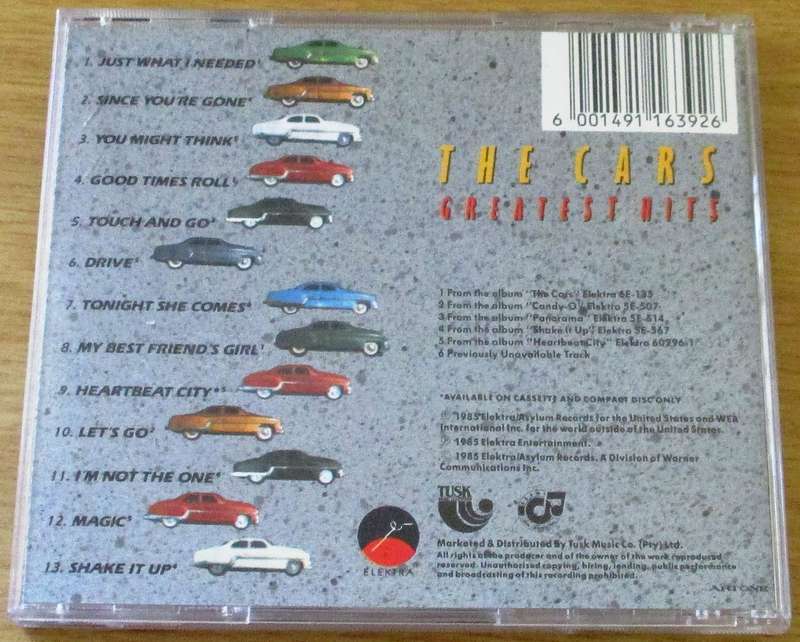 THE CARS Greatest Hits CD