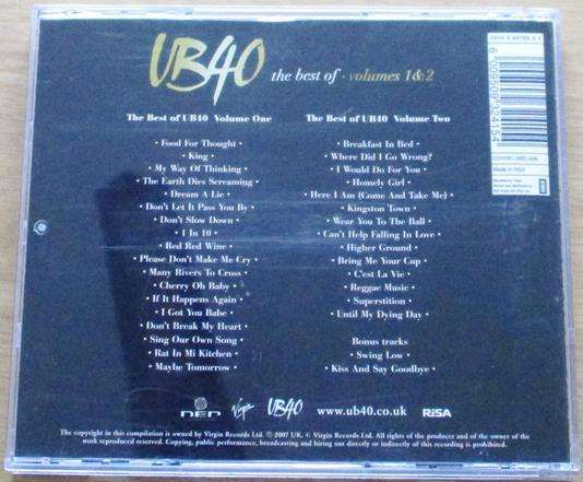 UB40 The Best of Volumes 1 & 2 2xCD [Gx35]