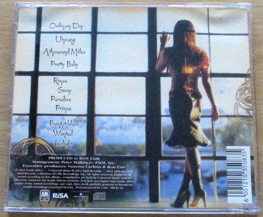 VANESSA CARLTON Be Not Nobody CD [Gx36]