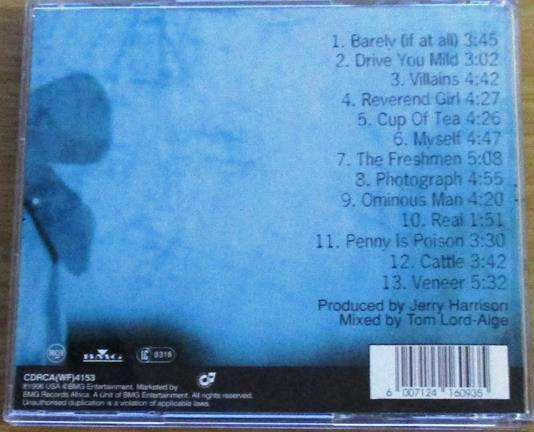 THE VERVE PIPE Villains CD [Gx35]