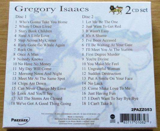 GREGORY ISAACS My Day Will Come / Let Me Be the One 2xCD
