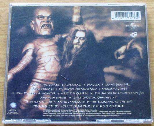 ROB ZOMBIE Hellbilly Deluxe CD [Gx35]