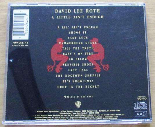 DAVID LEE ROTH A Little Ain't Enough CD [Gx35]