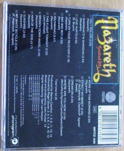 NAZARETH Greatest Hits + 3 Bonus Tracks CD [Gx35]