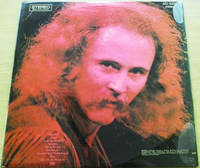DAVID CROSBY If I Only Could Remember my Name LP VINYL RECORD