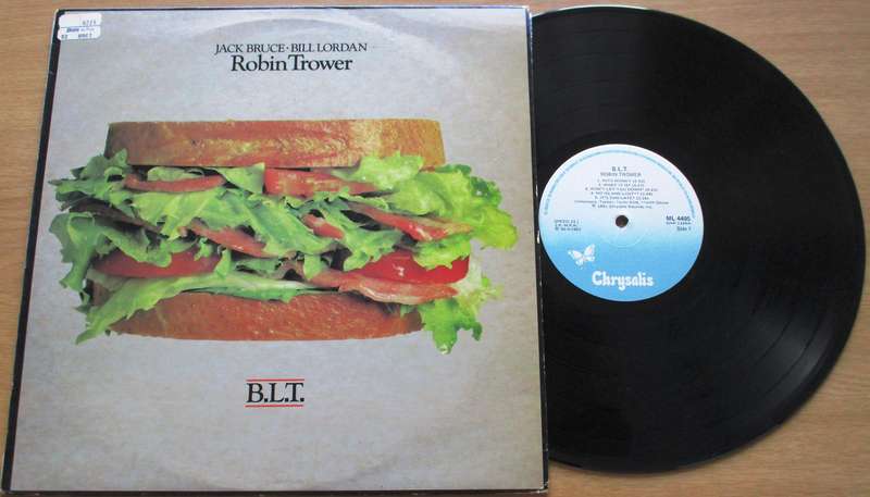 JACK BRUCE BILL LORDAN ROBIN TROWER B.L.T. LP VINYL RECORD