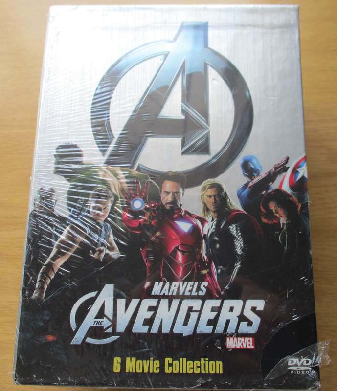 MARVEL'S AVENGERS 6 MOVIE COLLECTION DVD BOXSET [BB BOTTOM WHITE SHELF]