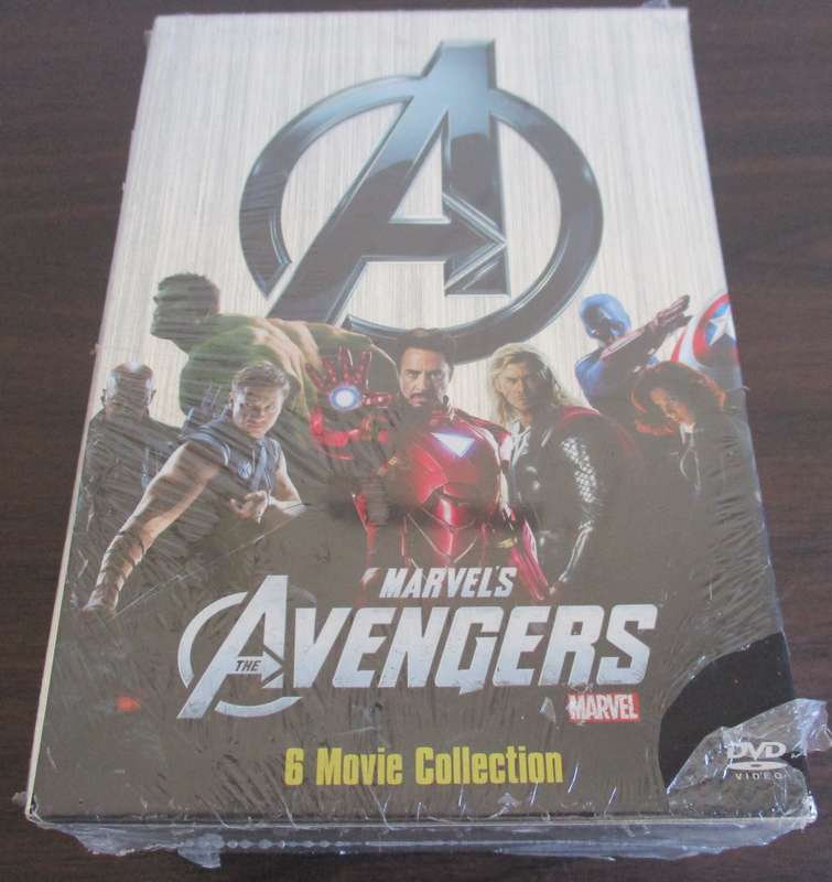 MARVEL'S AVENGERS 6 MOVIE COLLECTION DVD BOXSET [BB BOTTOM WHITE SHELF]