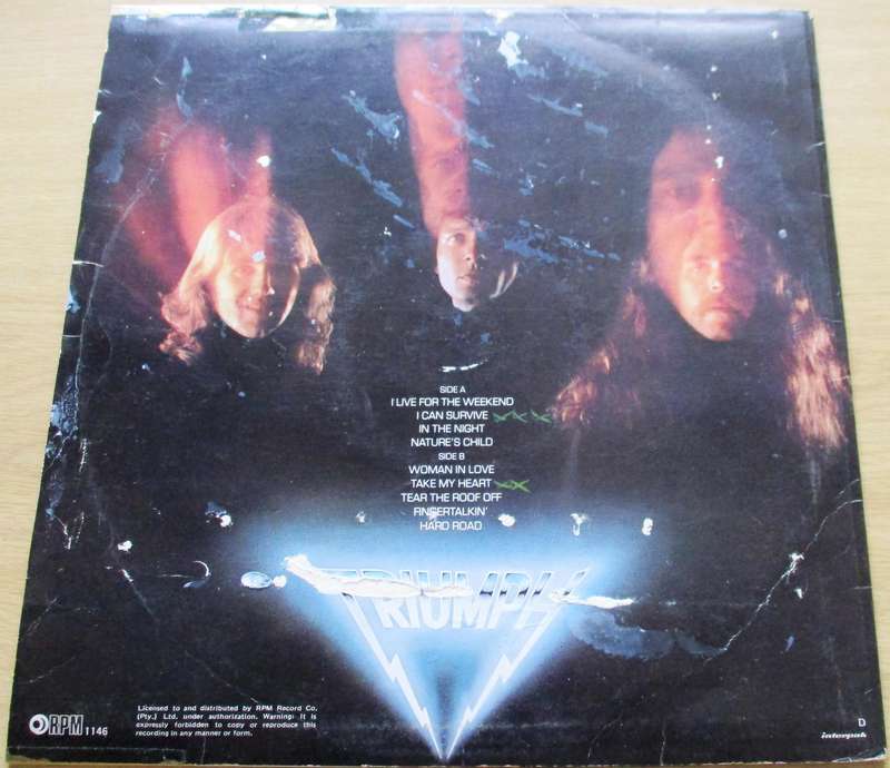 TRIUMPH Progressions of Power LP VINYL RECORD