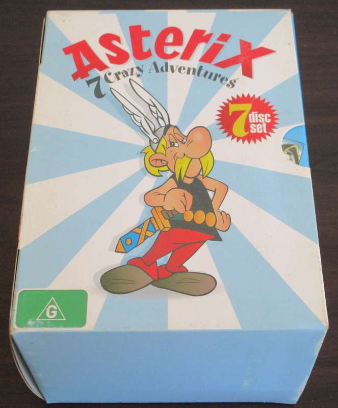 ASTERIX 7 Crazy Adventures 7xDVD BOXSET [BB BOTTOM WHITE SHELF]