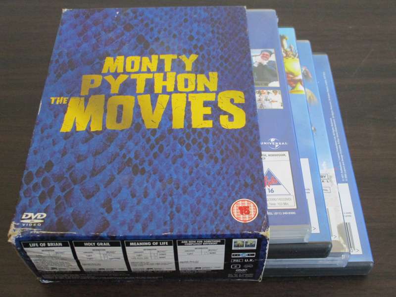 MONTY PYTHON'S THE MOVIES 4xDVD BOXSET [BB BOTTOM WHITE SHELF]