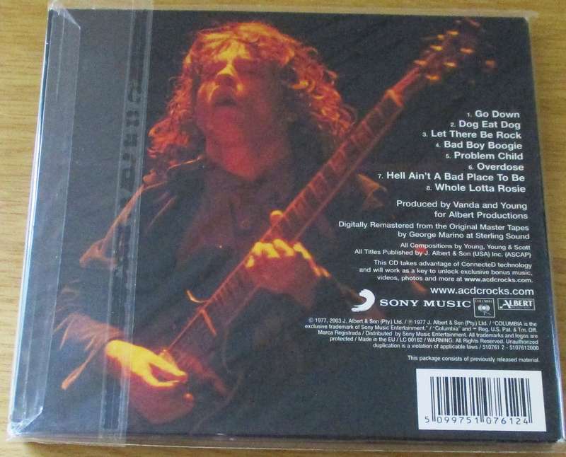 AC/DC Let There Be Rock IMPORT Digipak CD [main stock room]