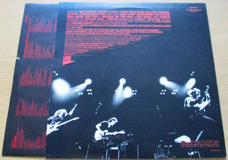 CROSBY STILLS & NASH Allies LP VINYL RECORD