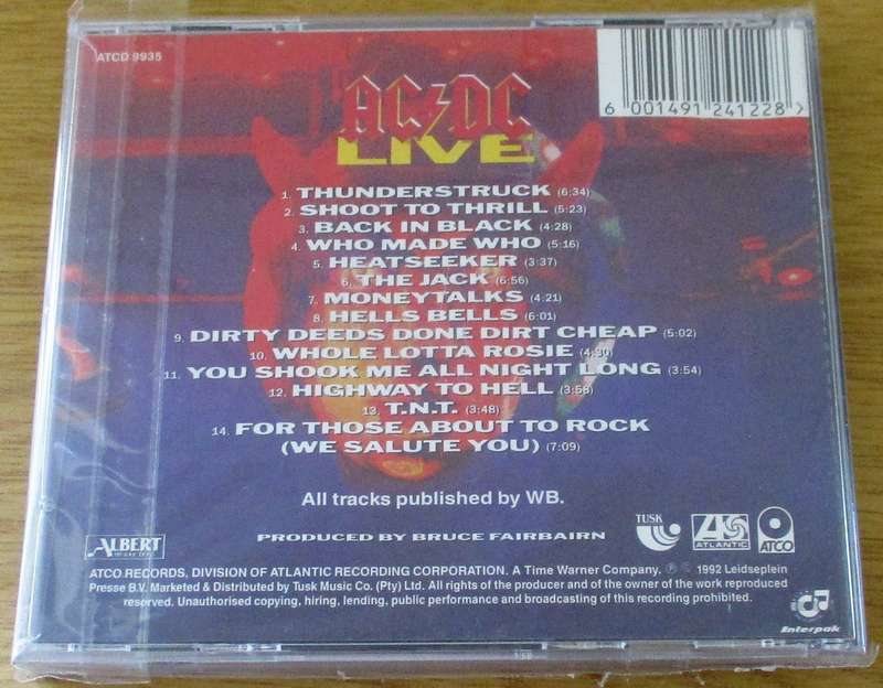 AC/DC Live CD [Zx5]