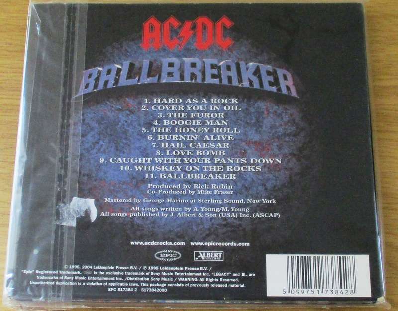 AC/DC Ballbreaker IMPORT Digipak CD [main stock room]