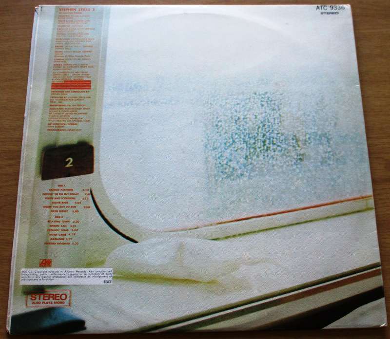 STEPHEN STILLS 2 LP VINYL RECORD