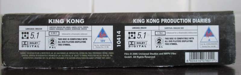 KING KONG Complete Collection DVD  [BBOX 6]