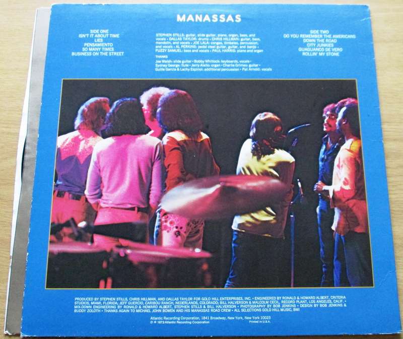 STEPHEN STILLS MANASSAS Down the Road LP VINYL RECORD