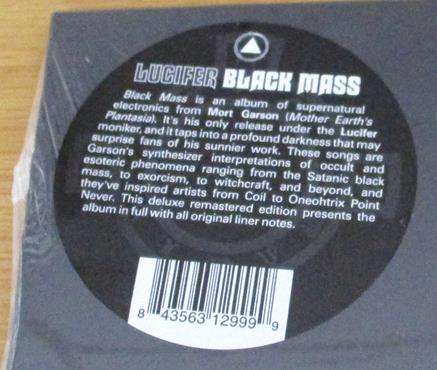 LUCIFER [Electronic Experimental Band] Black Mass LP VINYL RECORD