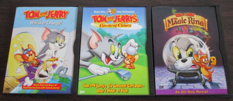TOM AND JERRY The Magic Ring + Greatest Chasers + Whiskers Away! 3xDVD [BBOX 7]