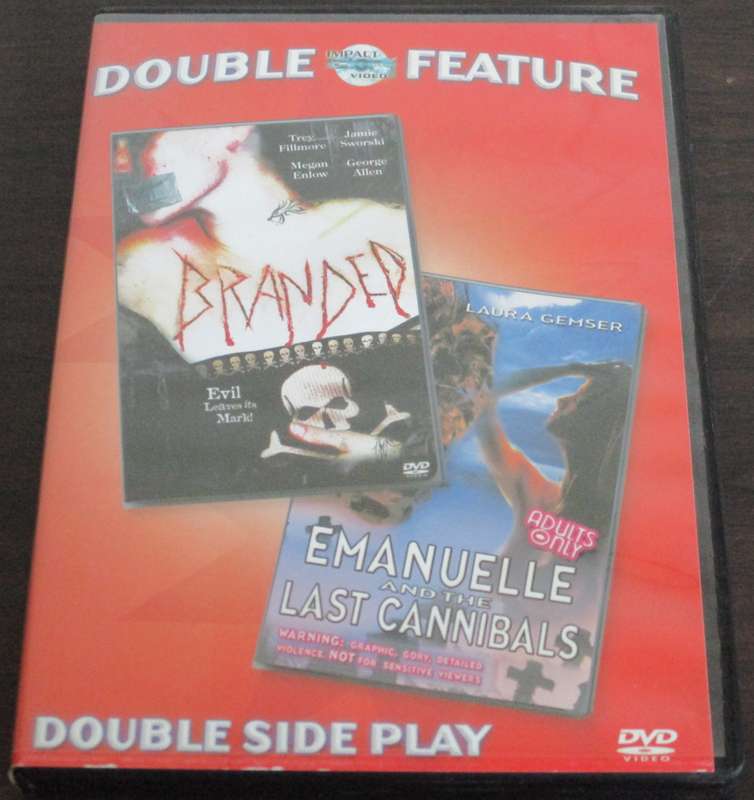 HORROR PACK 2xDVD: Branded + Emanuelle and the Last Cannibals Double Sided Play DVD [BBOX 7]