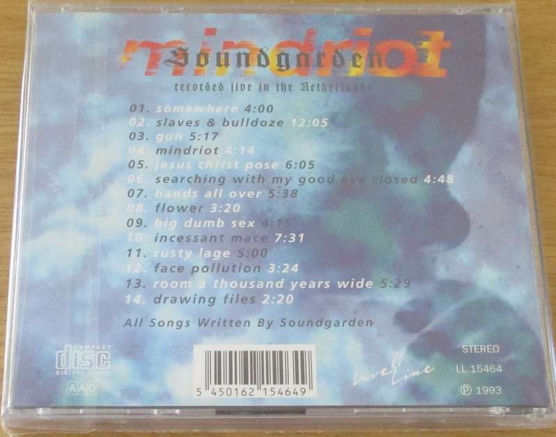 SOUNDGARDEN Live in the Netherlands CD [Zx12]