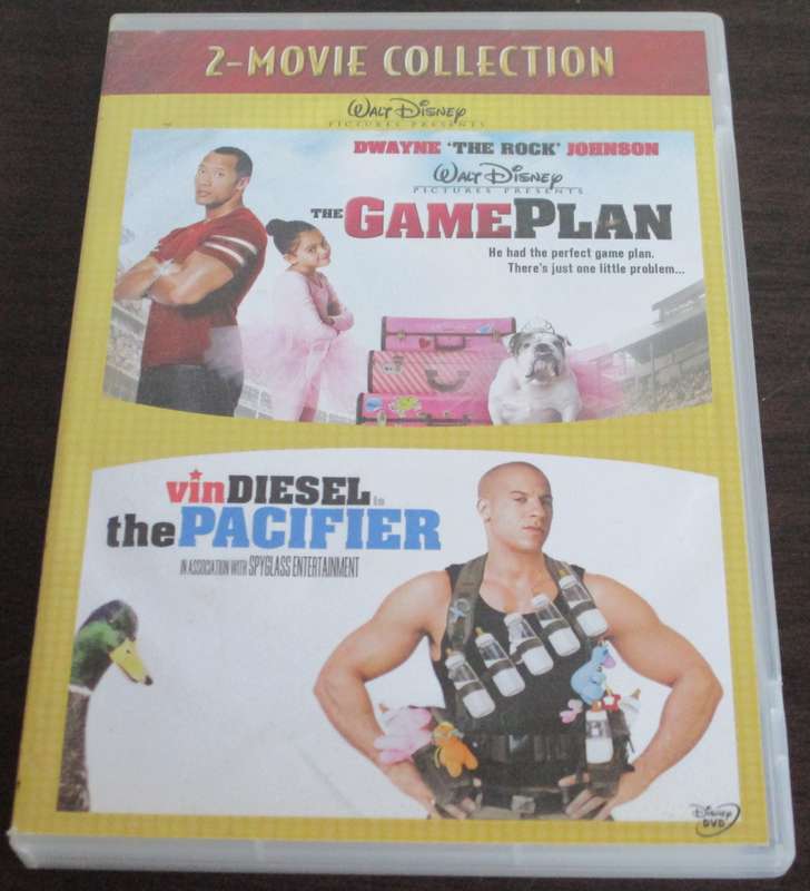 THE GAME PLAN + THE PACIFIER Dwayne Johnson + Vin Diesel 2xDVD [BBOX 7]