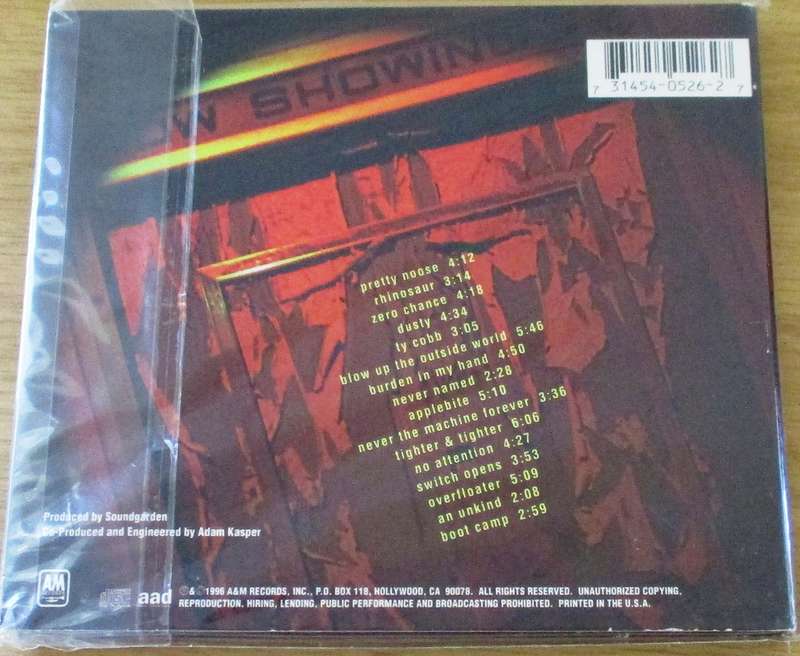 SOUNDGARDEN Down on the Upside Digipak CD [Zx12]