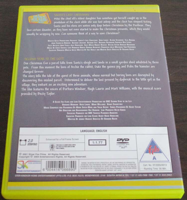 SANTA'S LAST CHRISTMAS  + THE SECOND STAR TO THE LEFT DVD [BBOX 7]