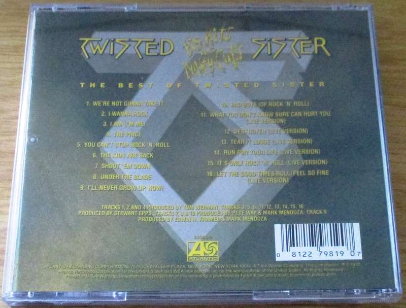 TWISTED SISTER Big Hits and Nasty Cuts CD [Shelf Z x 8]