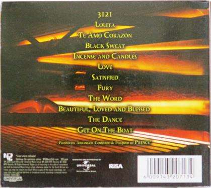 PRINCE 3121 South African Release Digipak CD