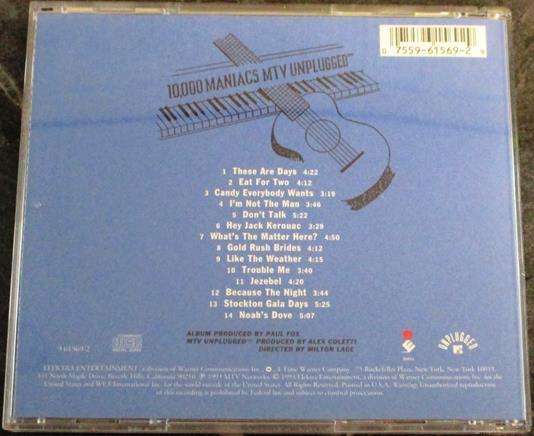 10 000 MANIACS MTV Unplugged CD [Shelf G x 3]