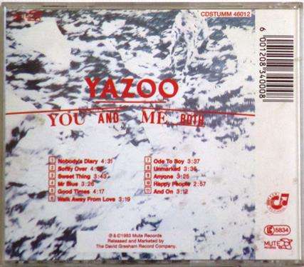 YAZOO You and Me Both CD  (msr]