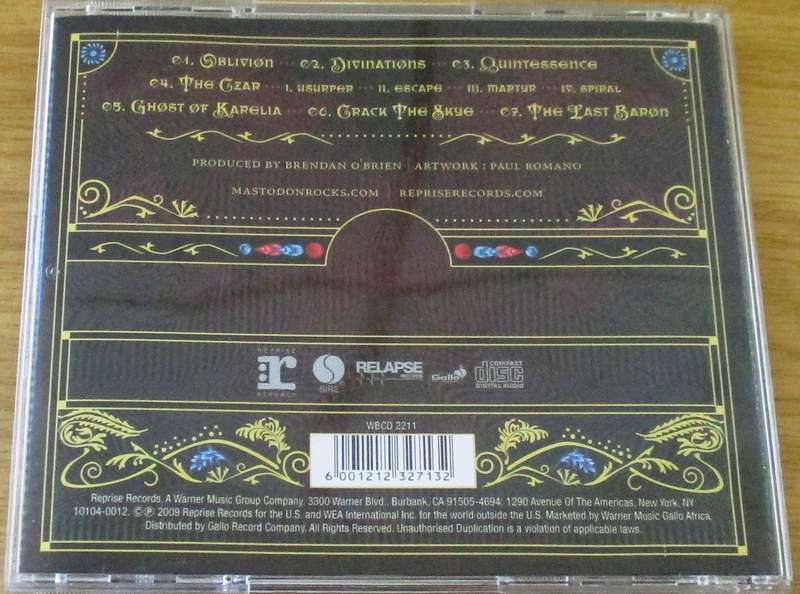 MASTODON Crack the Skye CD [Shelf Z x 2]