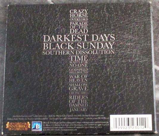 BLACK LABEL SOCIETY Order  of the Black CD [Shelf G x 7]