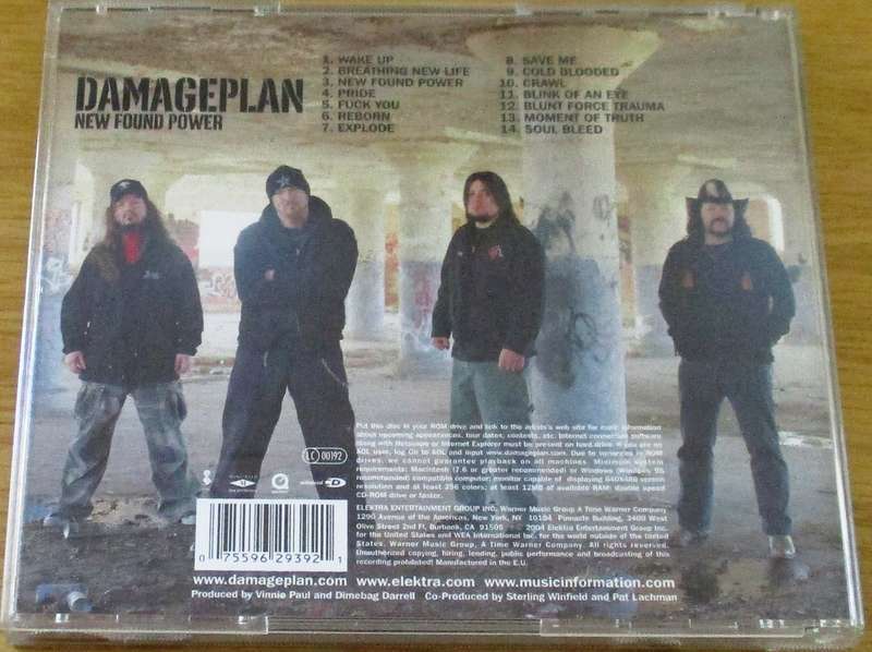 DAMAGEPLAN New Found Power CD (Vx5]