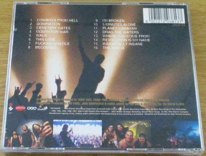 PANTERA Reinventing Hell The Best of Pantera CD (Vx5]