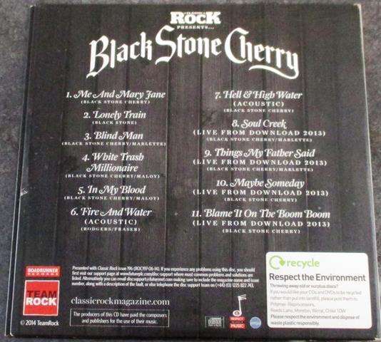 BLACK STONE CHERRY Hits, Rarities and Live from Classic Rock CD [Shelf G x 5]