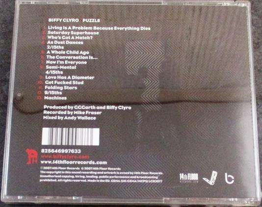 BIFFY CLYRO Puzzle CD [Shelf G x 5]