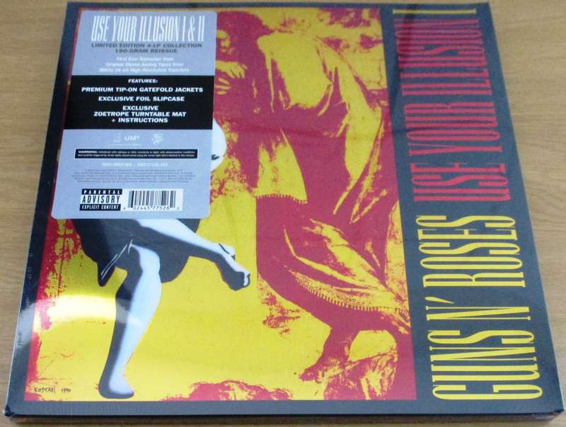 GUNS N ROSES Use Your Illusion I & II 4xLP BOX SET # 4454