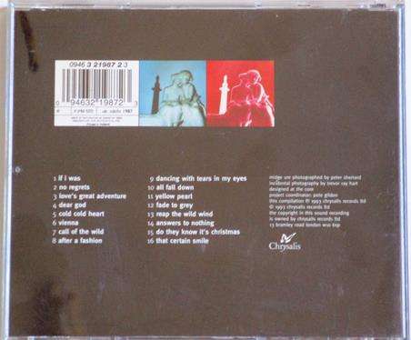 MIDGE URE + ULTRAVOX If I Was Best of CD  (msr]